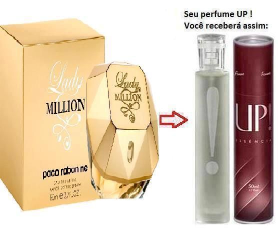 Perfume Feminino 50ml - UP! 46 - Lady Million (lançamento)